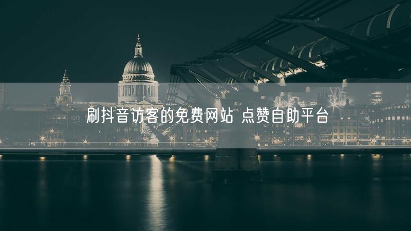 刷抖音访客的免费网站 点赞自助平台