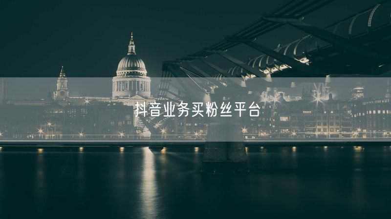 抖音业务买粉丝平台