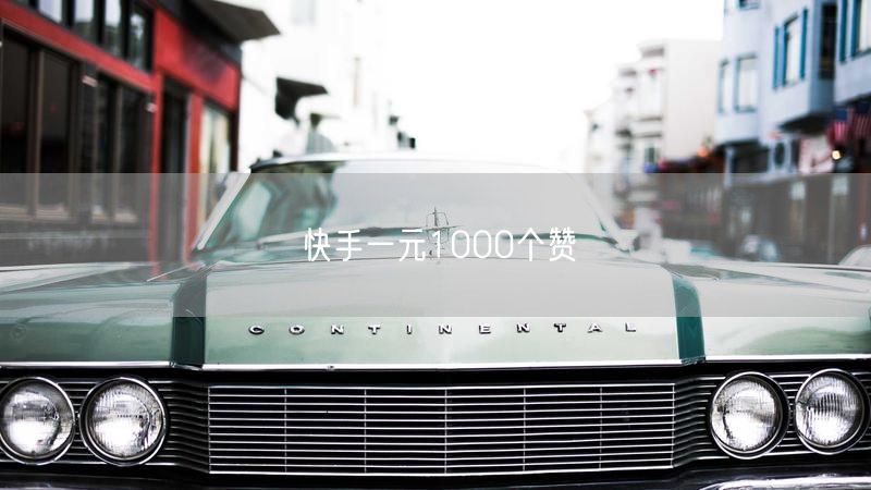 快手一元1000个赞